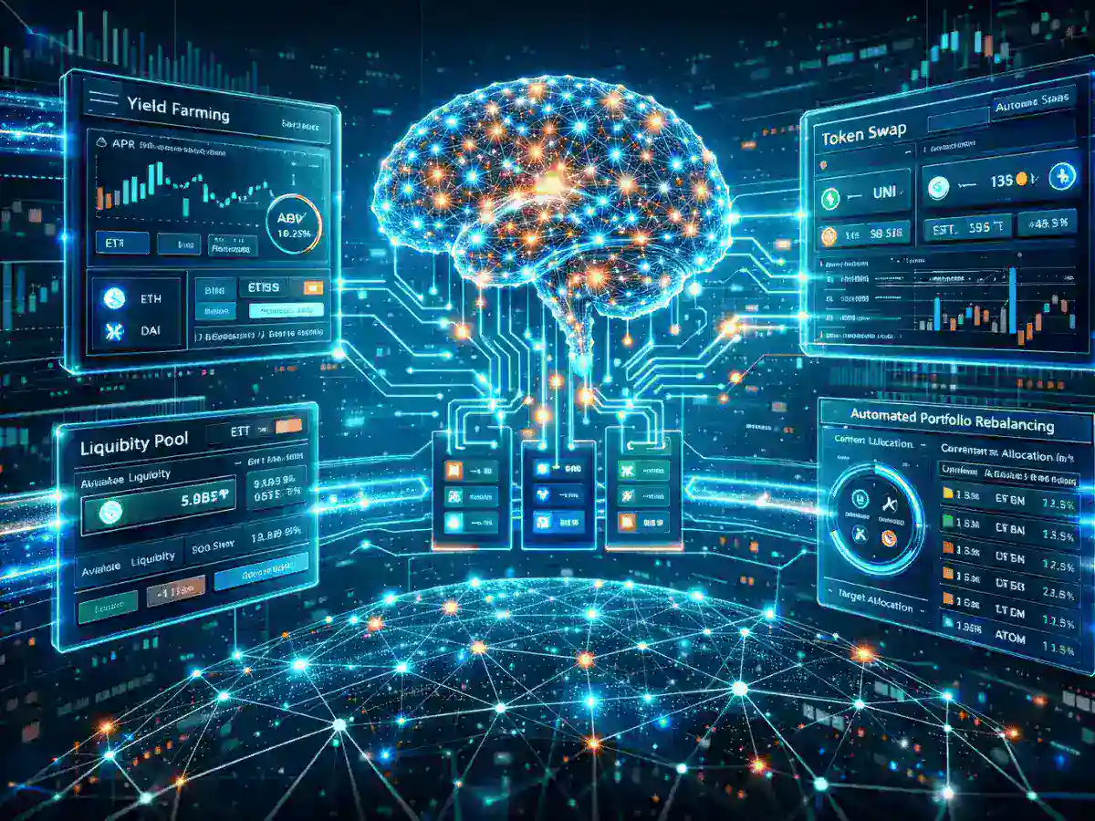 AI agents DeFi system optimizing yield and liquidity across decentralized protocols