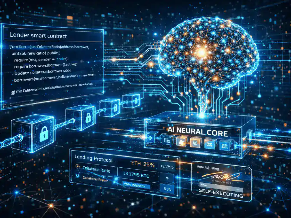 Autonomous smart contracts powered by AI adjusting blockchain transactions dynamically
