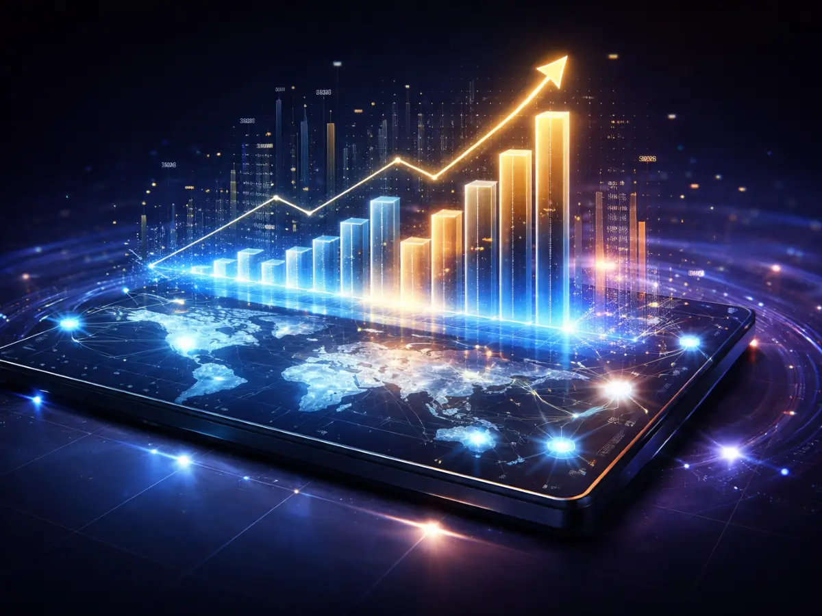 A 2026 comparison chart illustrating how tokenized real-world assets are divided among Treasuries, private credit, commodities, real estate, and blockchain-based equities.